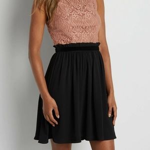 Maurices Lace Top dress with textured skirt